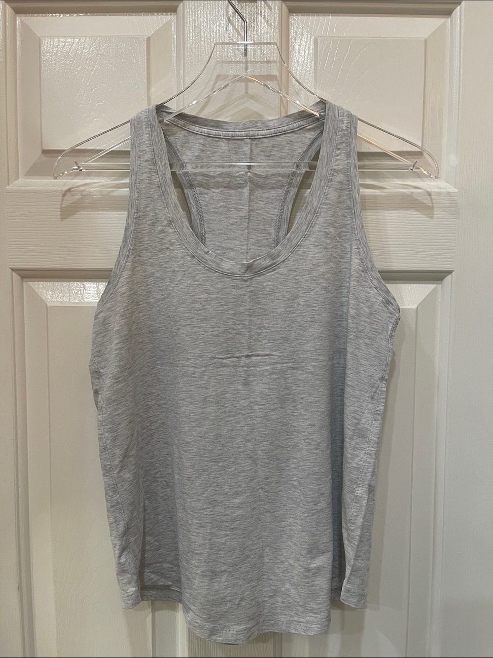Lulu 🍋 Women’s Gray Tank Top - Classic Racerback S:L